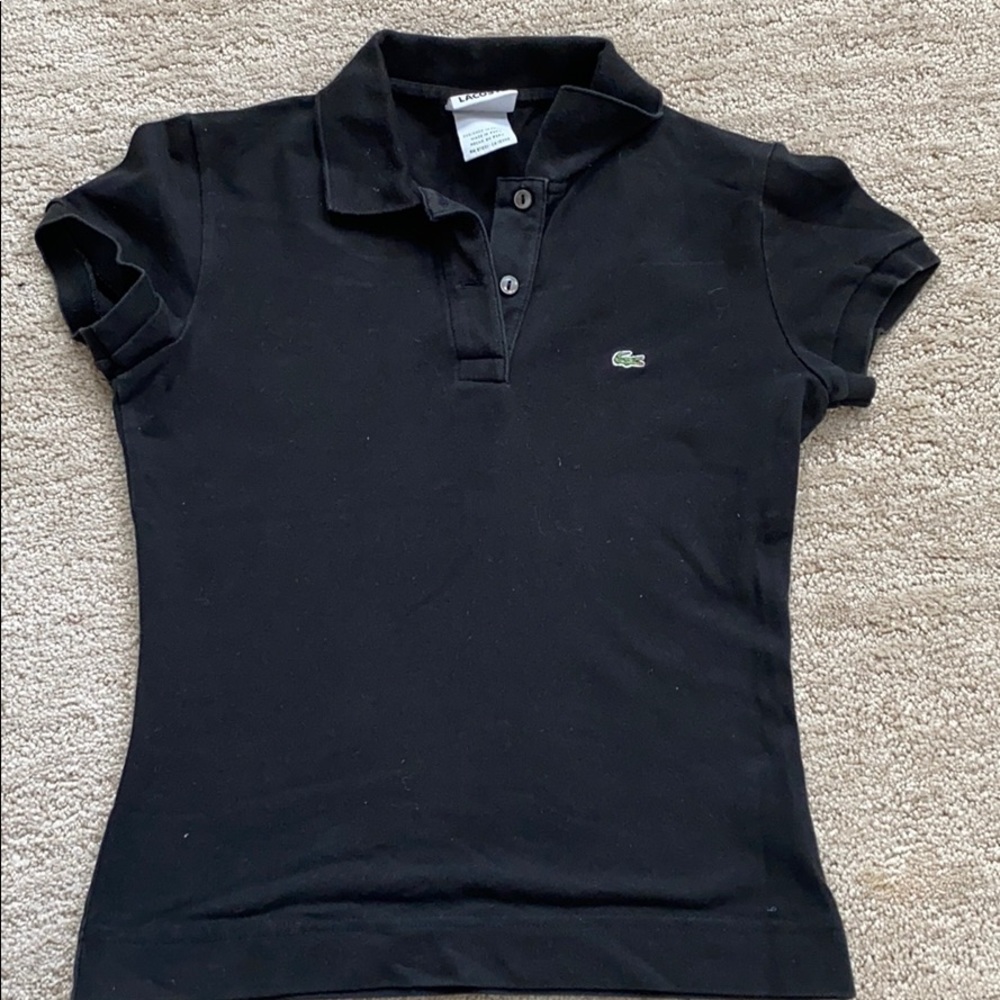Size 36 Lacoste Polo in Black
